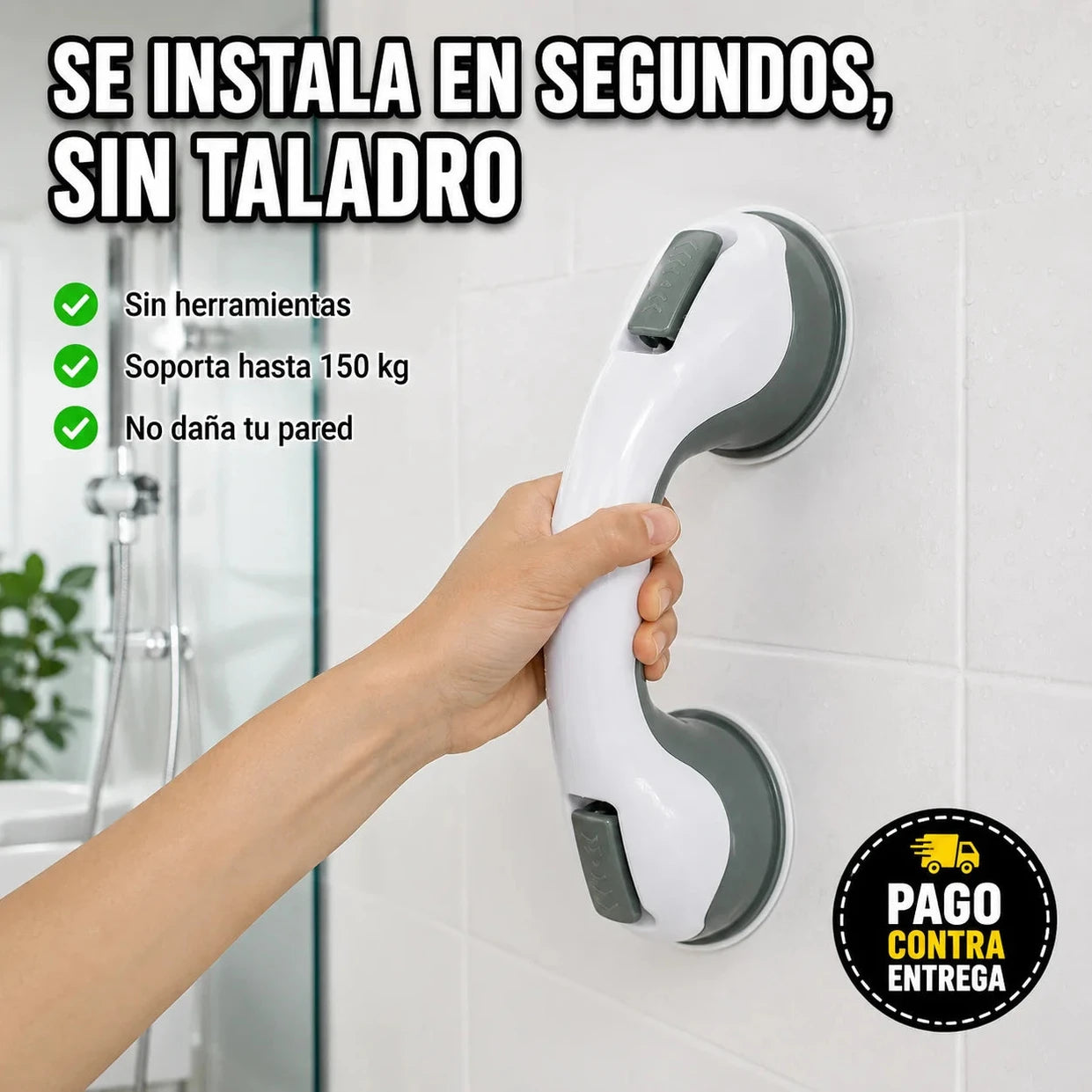 Barra de Seguridad Antideslizante - Apoyo Firme Sin Perforar - Imagen 4